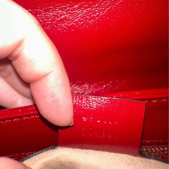 Gucci Canvas Marmont Top Handle Flap Closure Bag - Picture 9 of 9